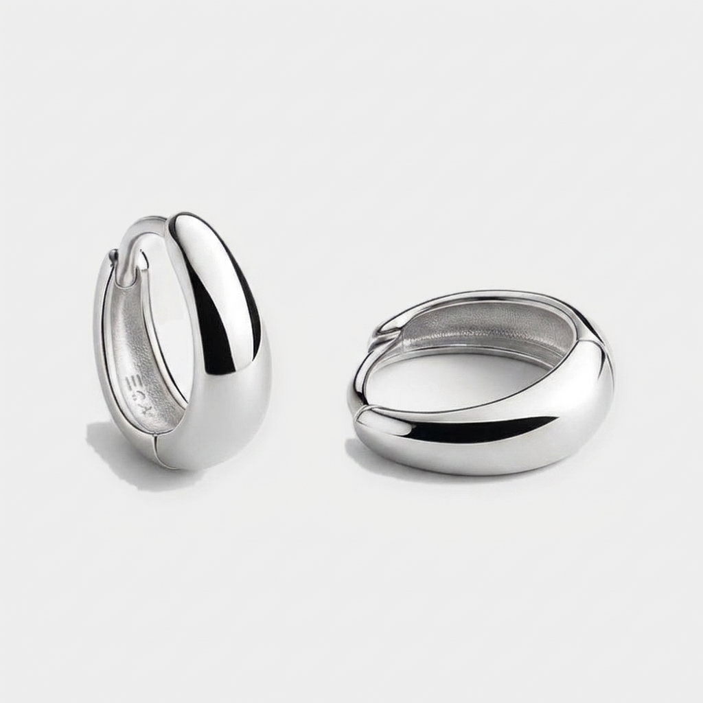 Small Huggie Hoop Earrings Gold Tone Everyday