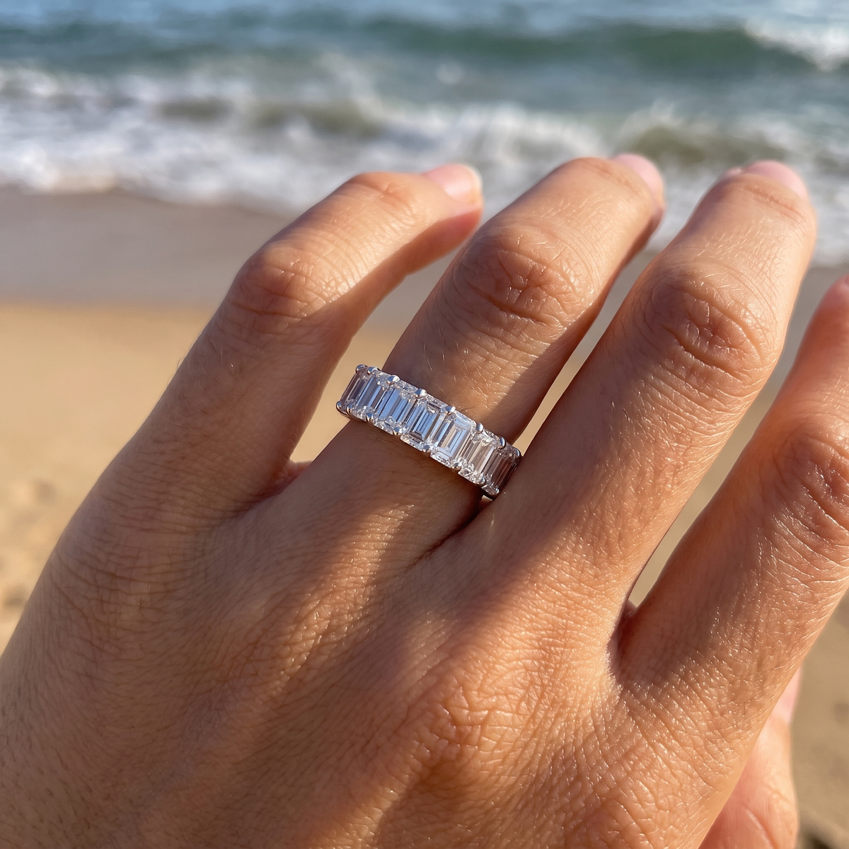 Chiara Eternity Ring Silver lifestyle