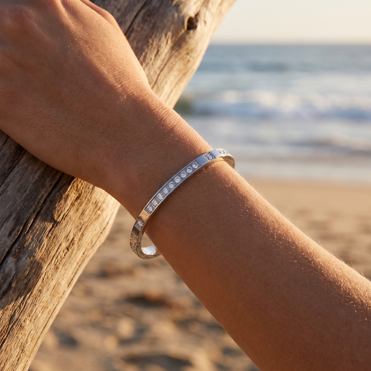 Verona Bangle Silver lifestyle
