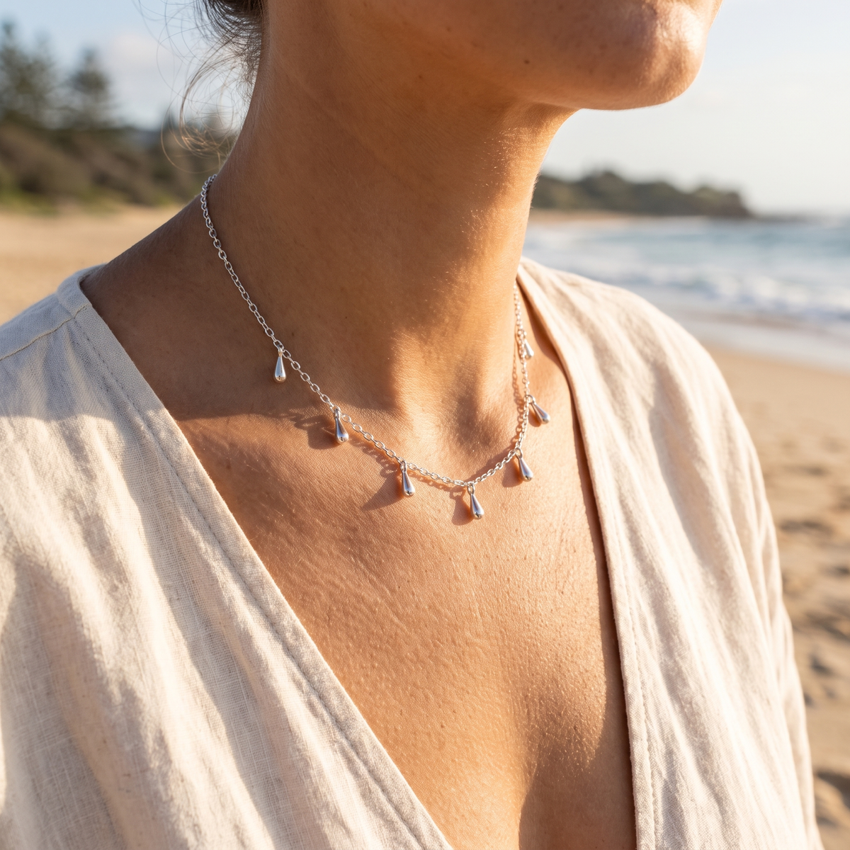 Vera Necklace Silver lifestyle