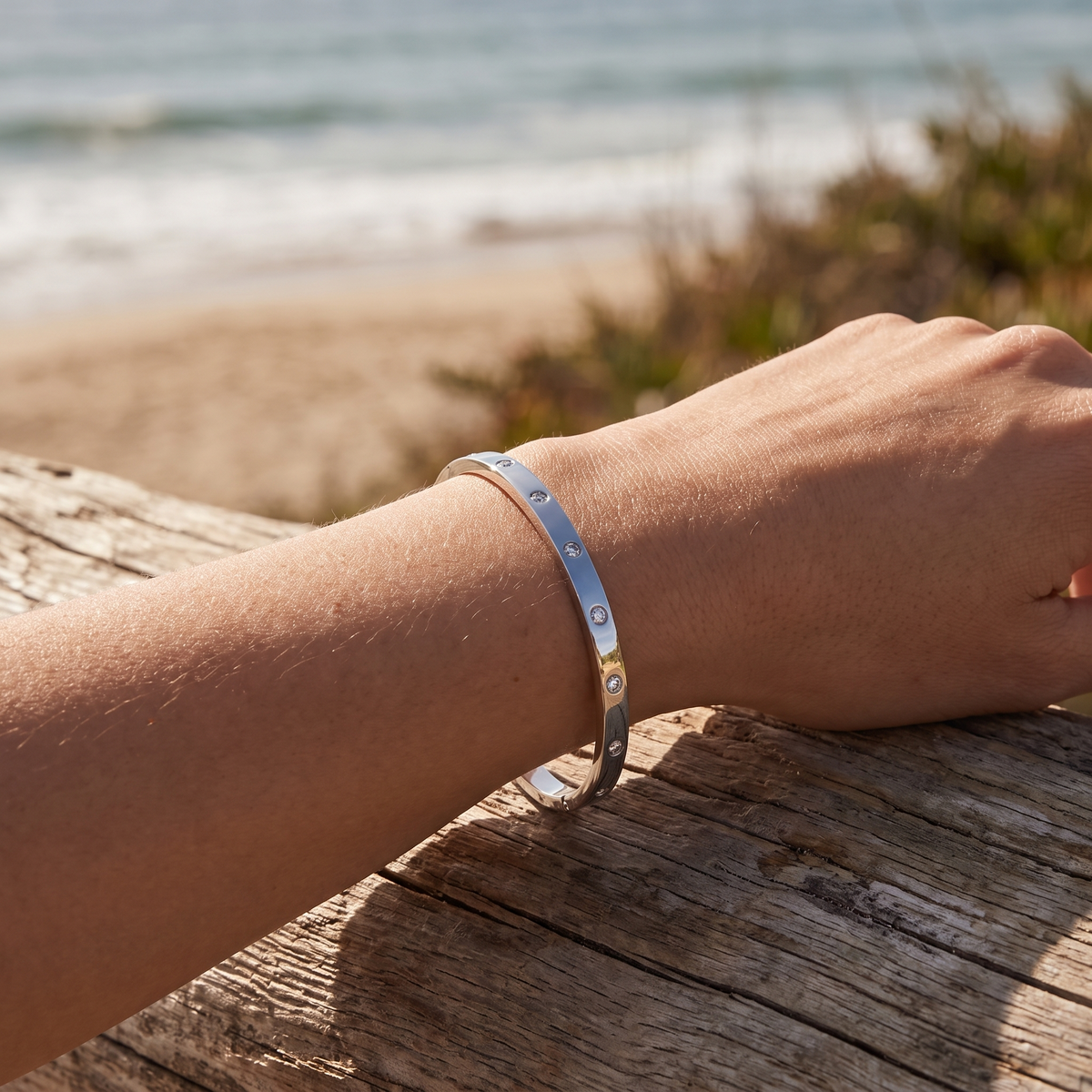 Seraphine Bangle Silver lifestyle