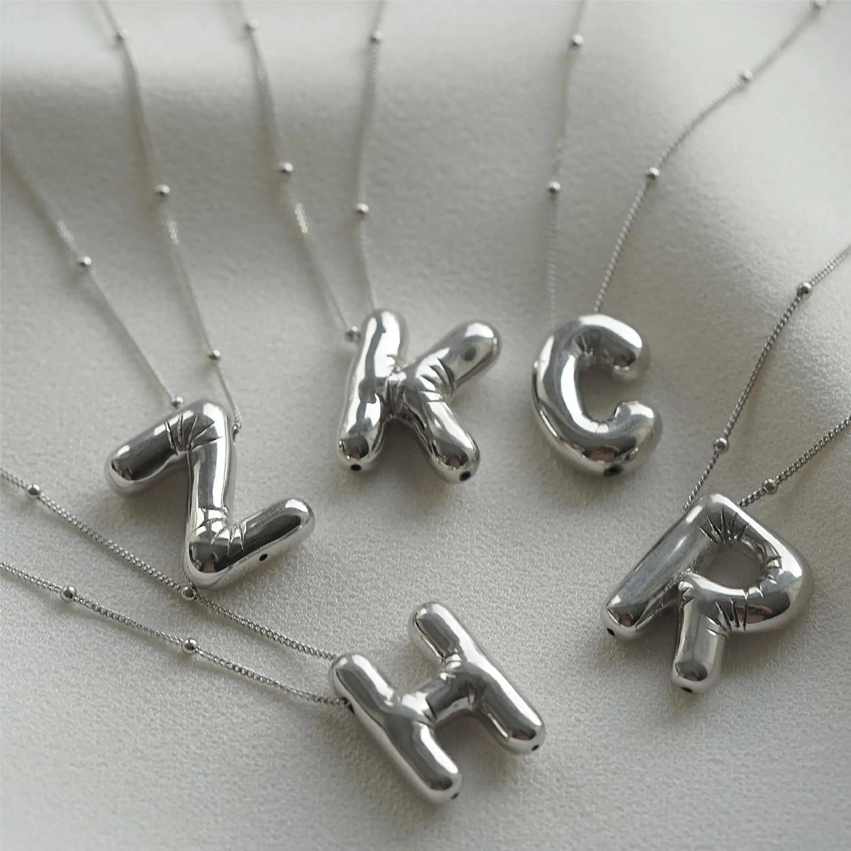 Initial Letter Pendant Necklace Gold Tone Gift