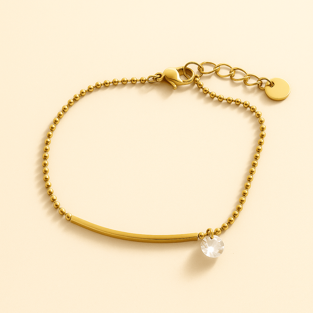 Shimmer Anklet Gold Tone Beach Holiday