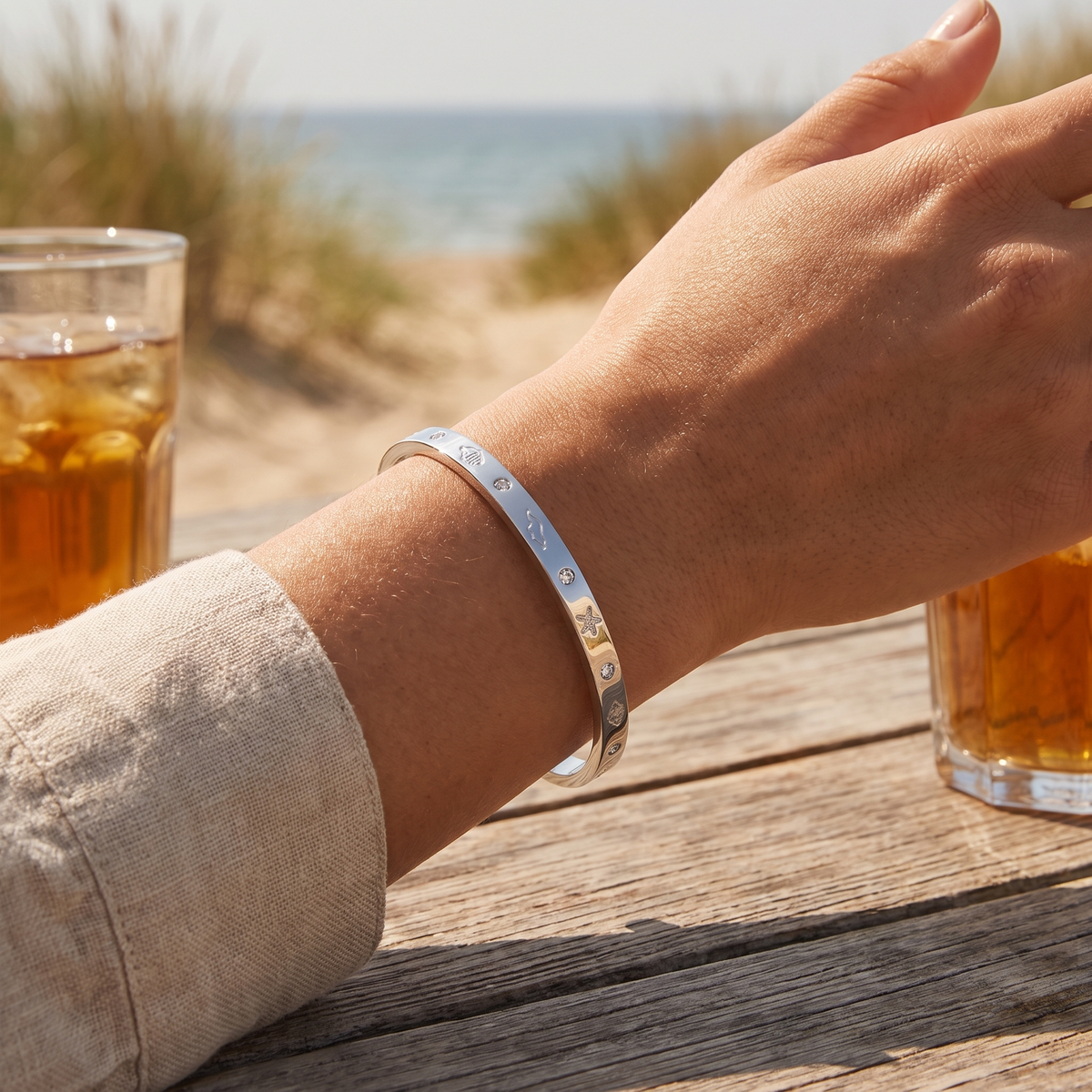Kindred Bangle Silver lifestyle