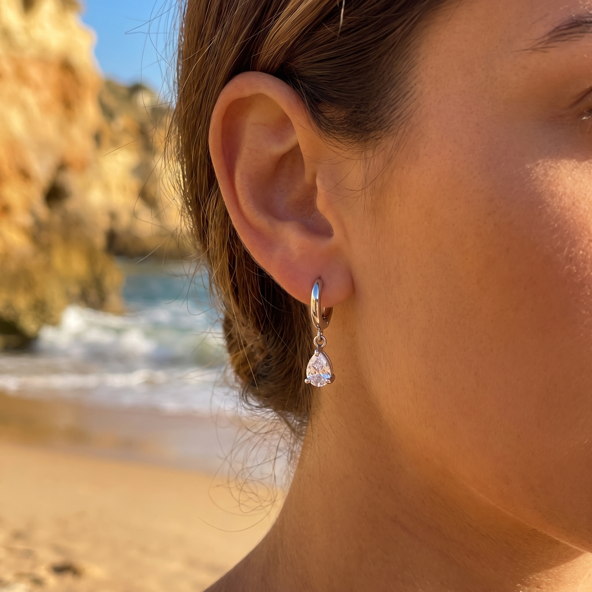 Oceana Earrings Silver lifestyle