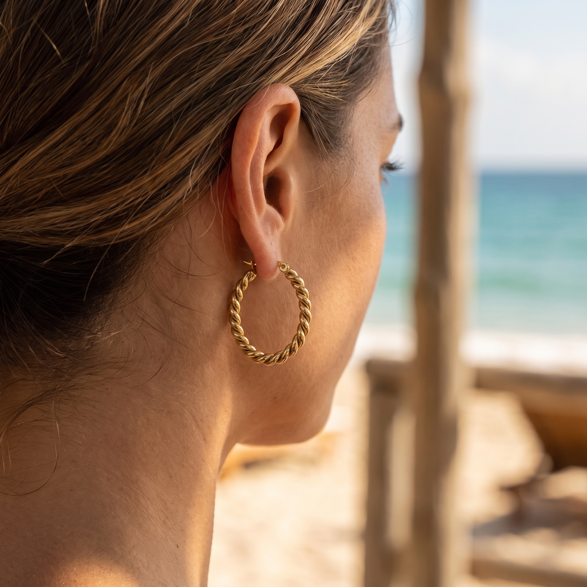 Missoma Earrings Gold lifestyle