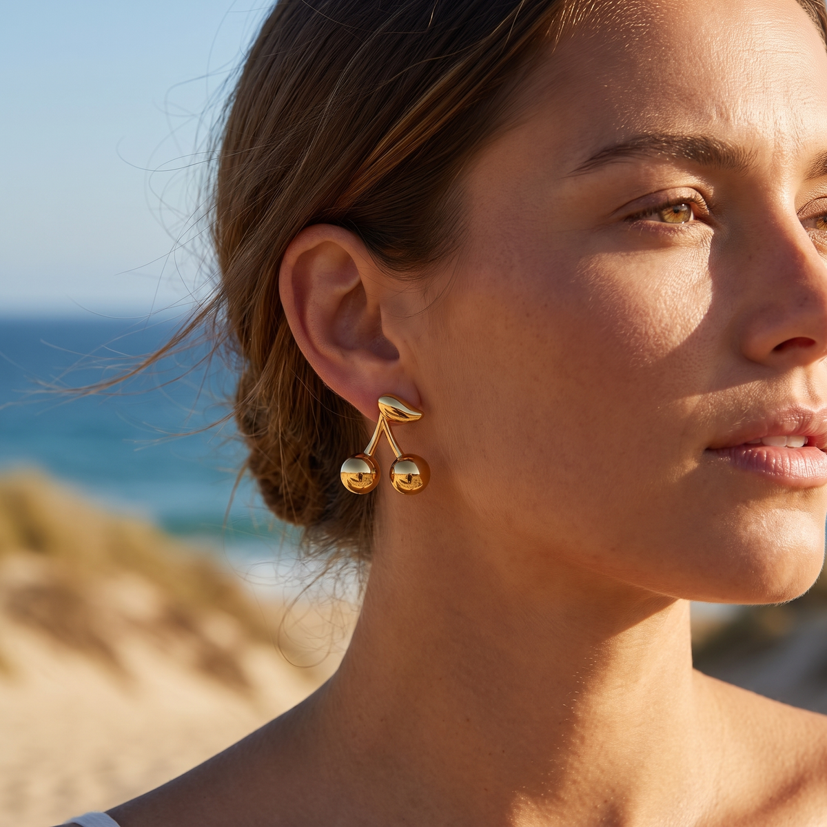 Rue Earrings Gold lifestyle